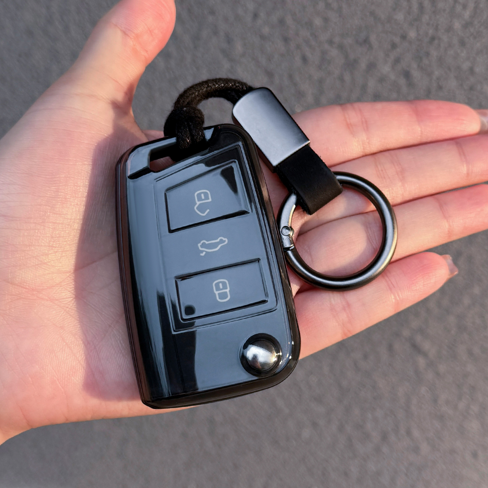 专用大众钥匙套全包一键启动宝来途岳探岳探歌速腾朗逸2024新款扣