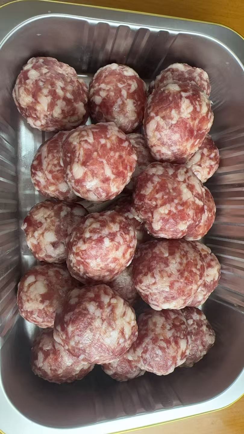 农家纯手工制作咸肉圆 大颗粒