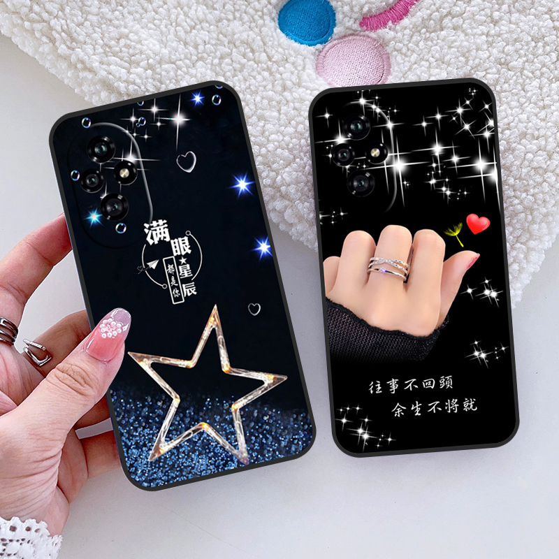 适用于荣耀200手机壳ELI-AN00全包边防摔硅胶软壳网红新款磨砂套