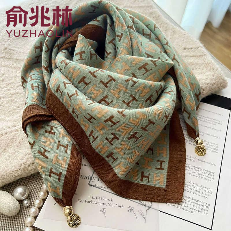 百搭不掉色文艺中国风洋气休闲不起球复古薄款丝巾