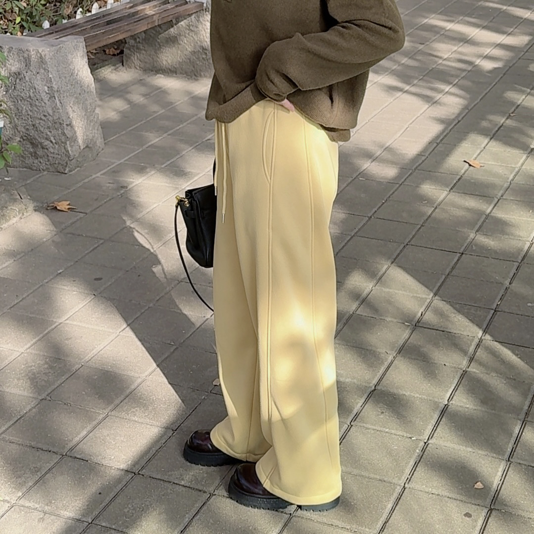 XINYIGE弯刀裤2666款•加绒显瘦侧缝前移视觉收缩显窄版