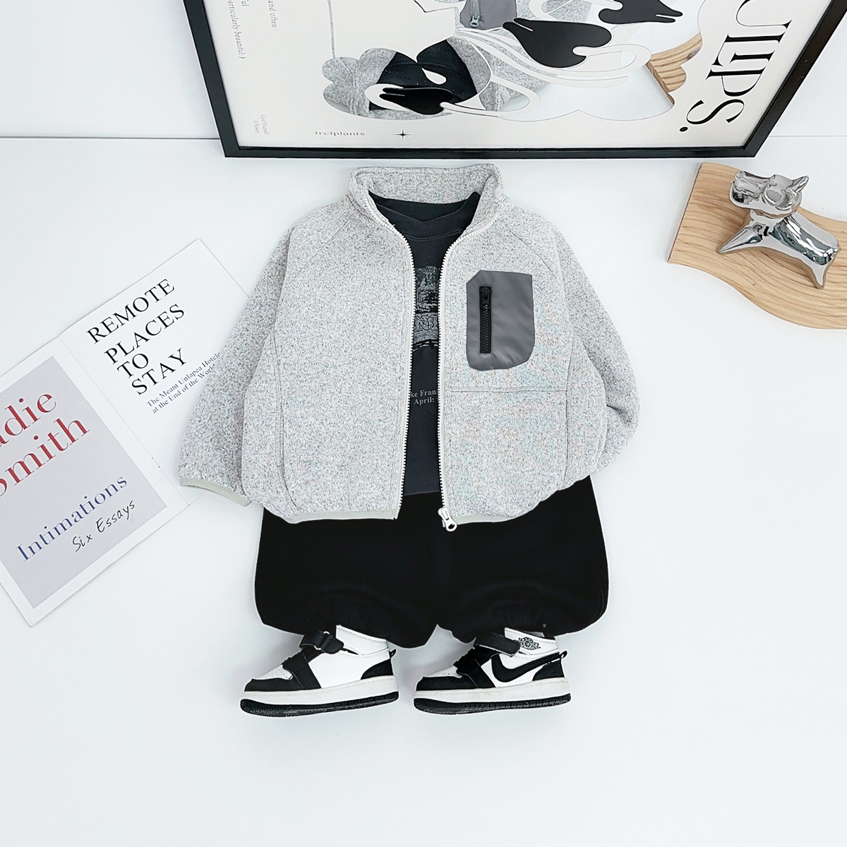 男童外套2025新款秋冬装中大儿童夹克洋气潮HZ251058悠悠童话童装