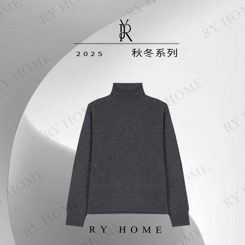 【容雨RYHOME】牦牛绒＋羊毛混纺高领净版毛织衫253M3187