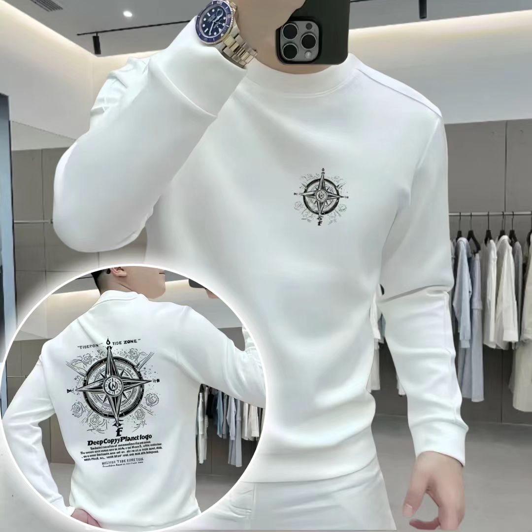 潮流指南花重磅卫衣痞帅街头修身休闲时尚男士潮流卫衣秋装宽松