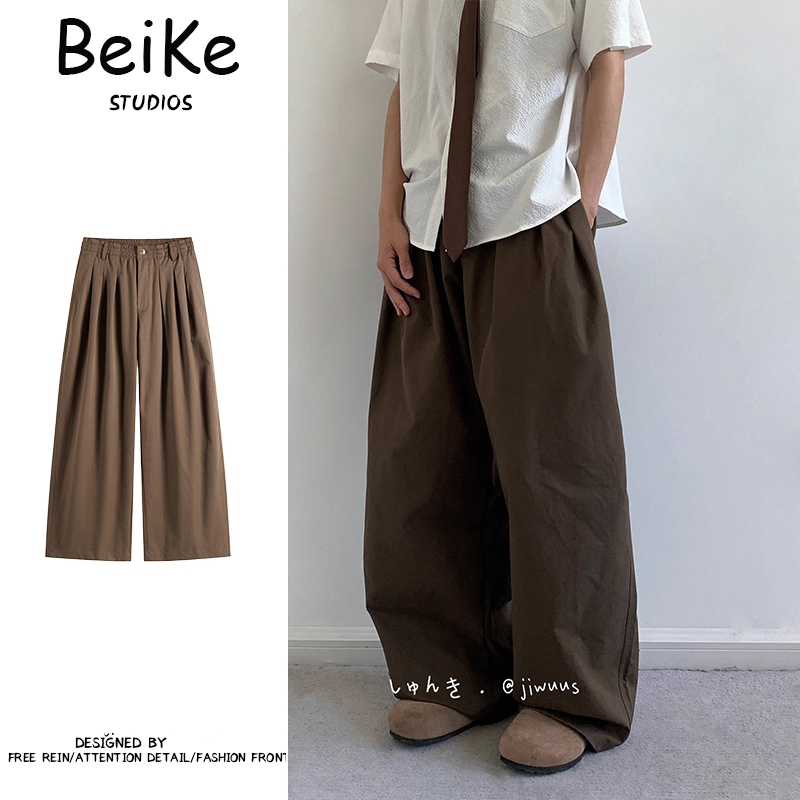 新款秋夏日系复古工装休闲长裤男女生美拉德伞兵裤子宽松百搭休闲
