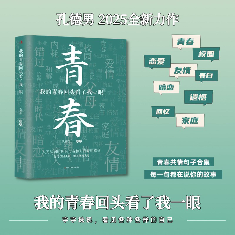 我的青春回头看了我一眼孔德男2025新作青春治愈成长遗憾文案句子