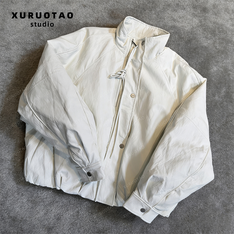 XURUOTAO【白色皮羽绒服】秋冬季百搭时髦显瘦白色羽绒服 T5926