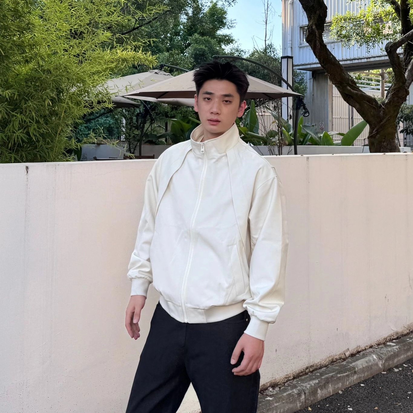 新品秋冬美式休闲立领三防夹克纯色复古户外工装飞行夹克百搭外套