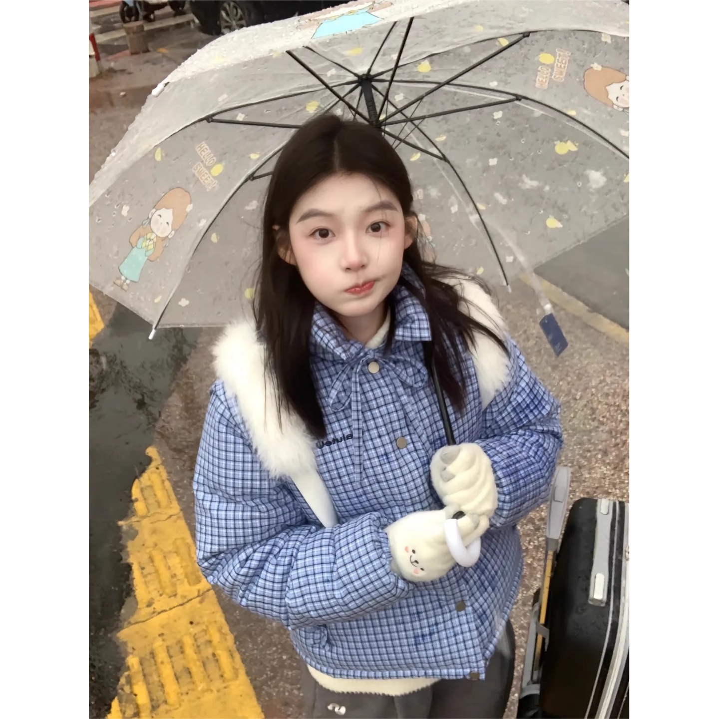 棉服女款冬季2025新款设计感小众马甲学生加厚棉衣可拆袖棉袄外套