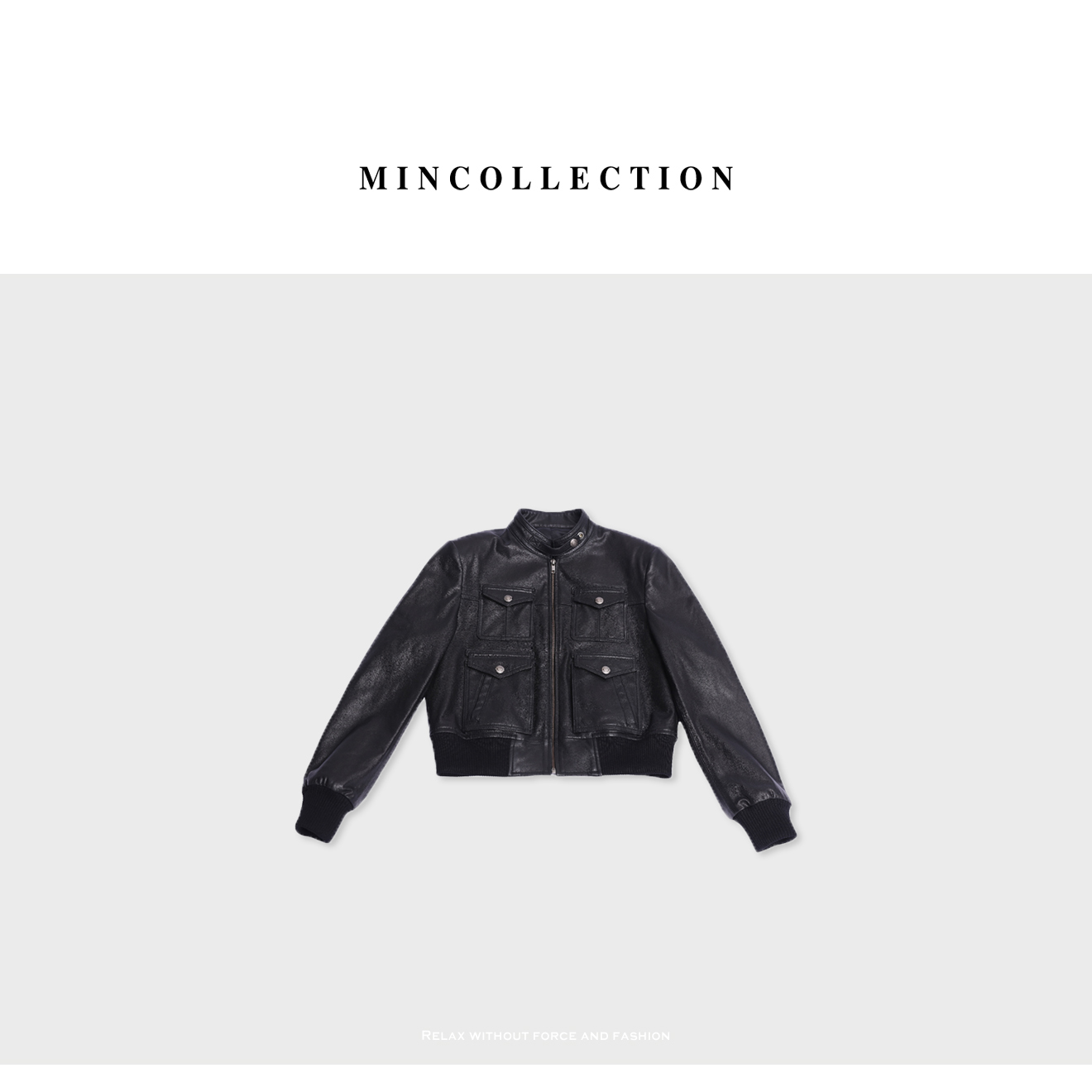 DE Mincollection多口袋皮衣/美式复古立体全植绒绵羊皮皮衣40430