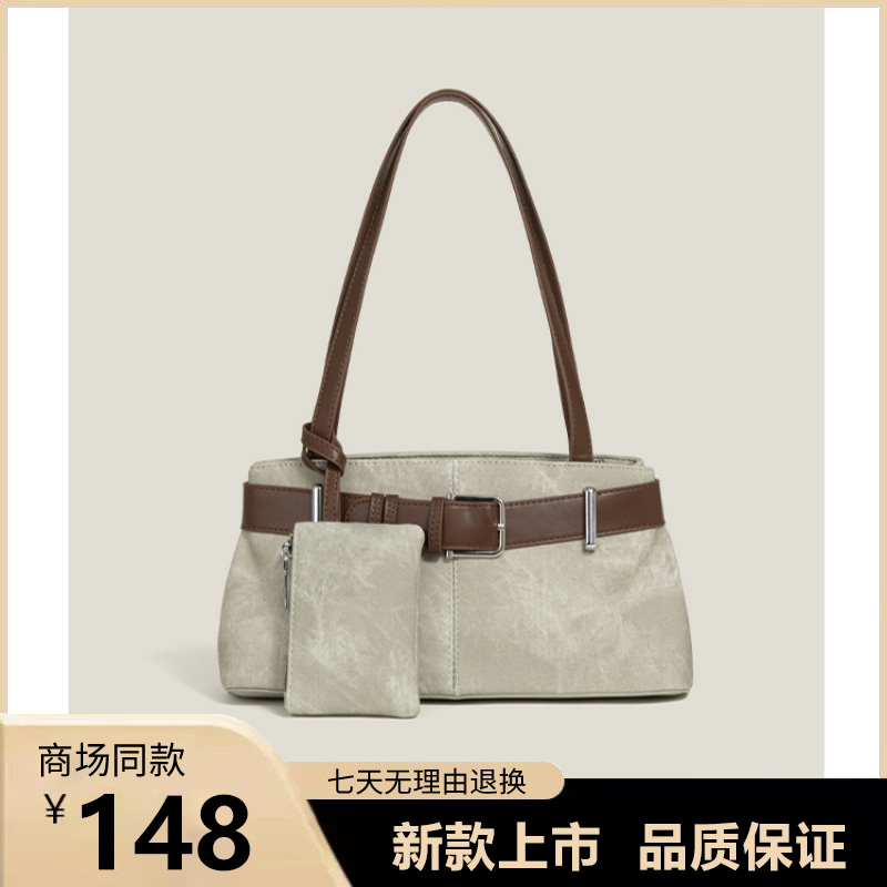 包包女士2025新款时尚潮流百搭单肩包高级感小众手拎包通勤机车包