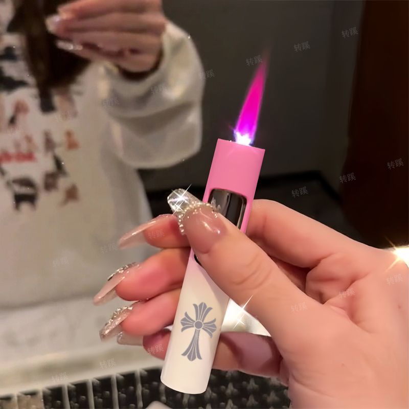 小巧便携克罗心防风打火机ins高颜值创意十字架定制送男女友礼物