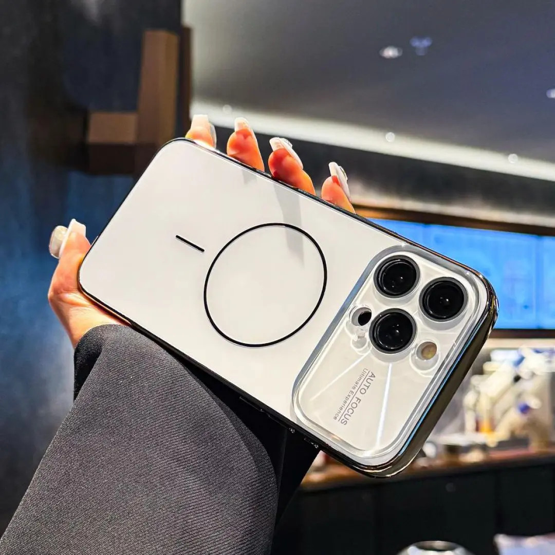 大视窗适用苹果16promax手机壳iPhone15磁吸14镜头膜13电镀12磨砂