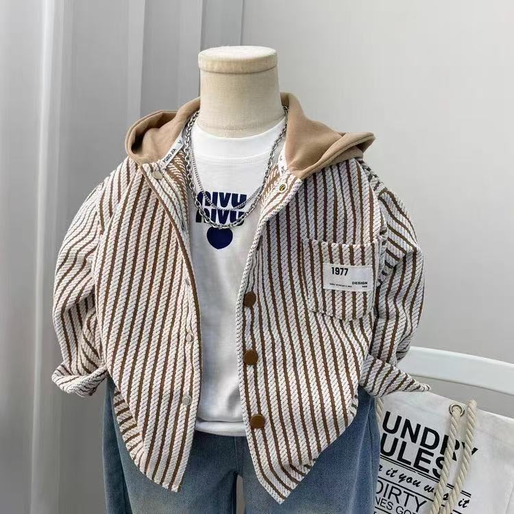 2025新款韩版秋季男童连帽休闲连帽开衫