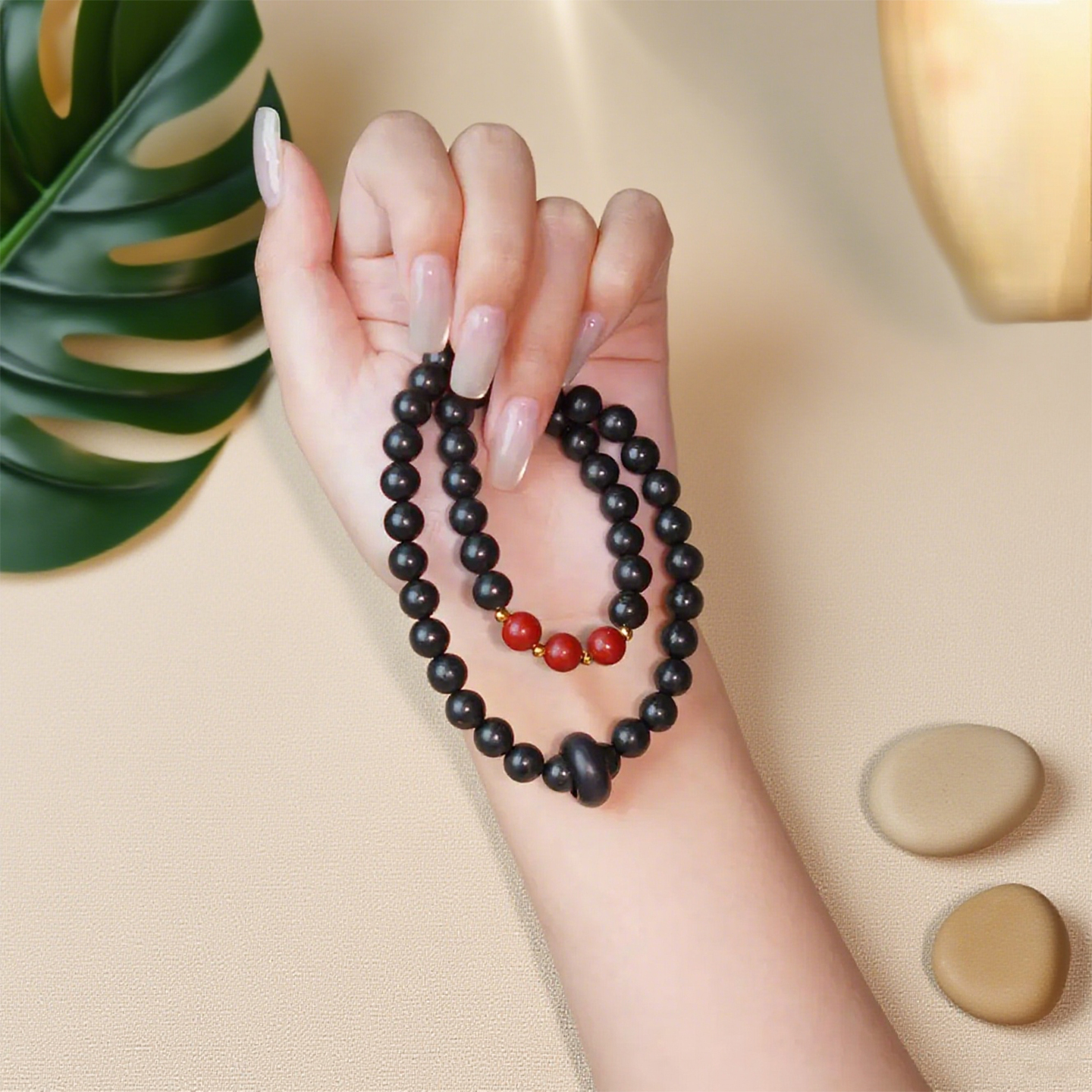 【小蛮腰】息肌丸香古法合香珠0.8cm双圈手工编绳