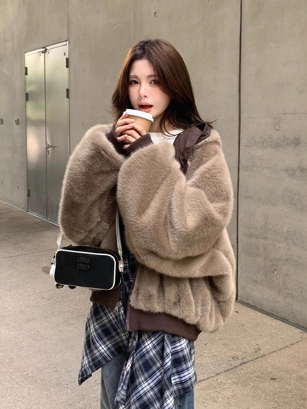 双面穿座山雕连帽棉服夹克男女秋冬加厚保暖加绒棉衣棉袄短款外套