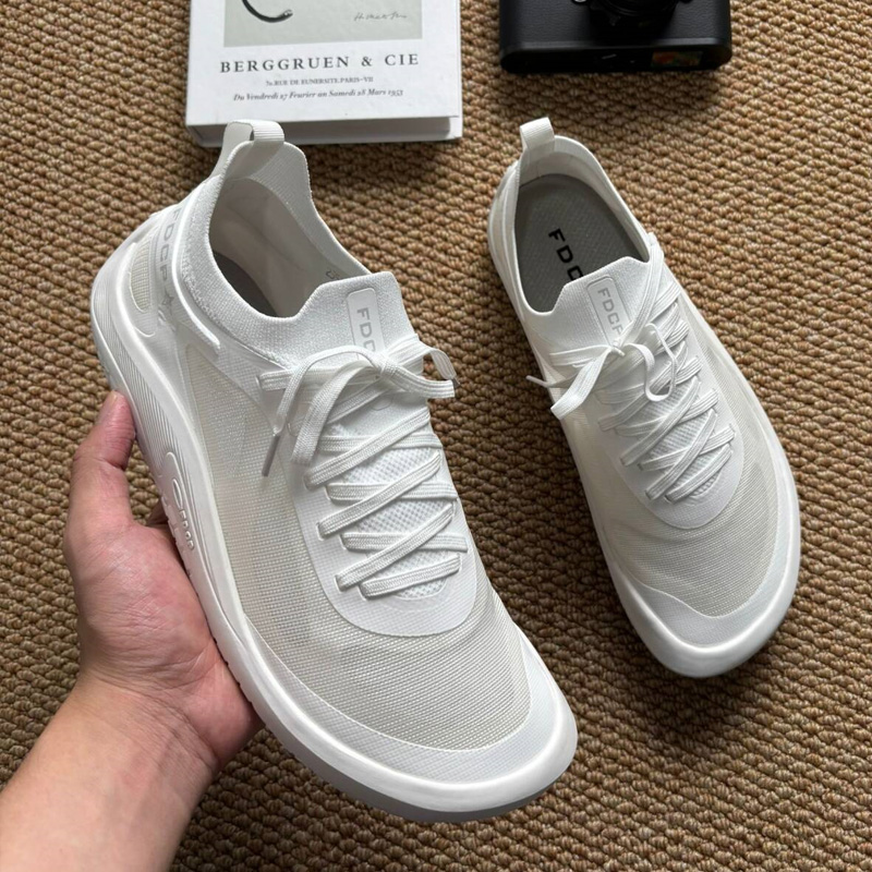 FEILEISHEN 赤足鞋徒步软底休闲鞋夏季透气户外男鞋舒适网面鞋子