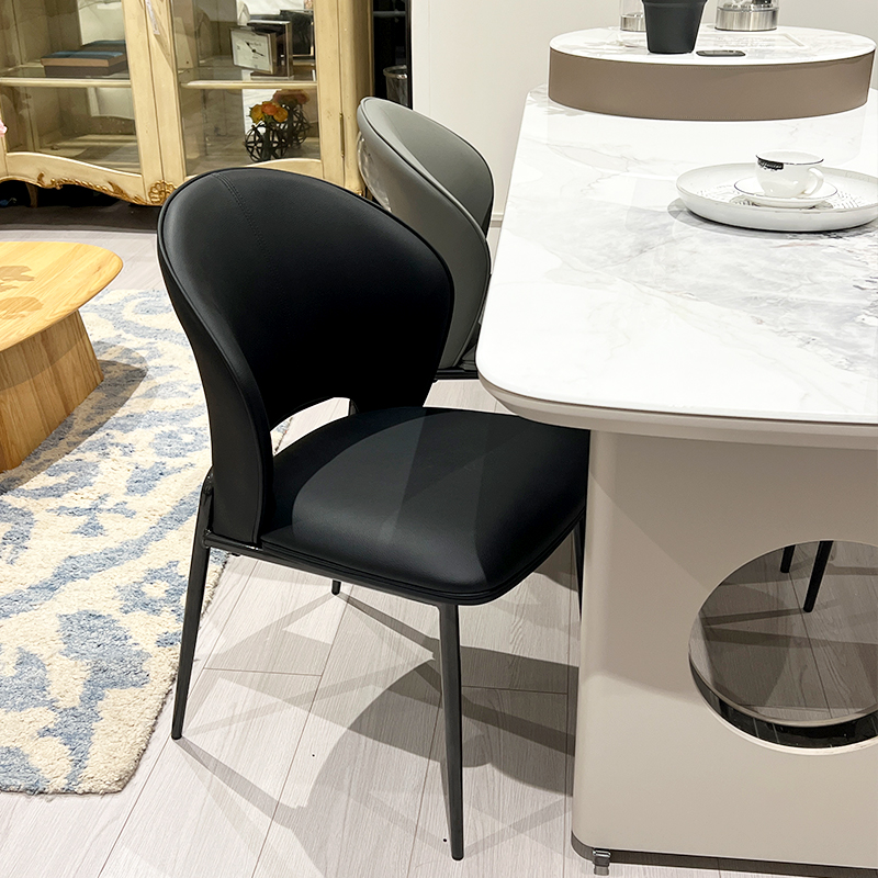 轻奢意式餐椅家用舒适餐椅现代简约餐椅餐厅靠背椅家用意式餐桌椅