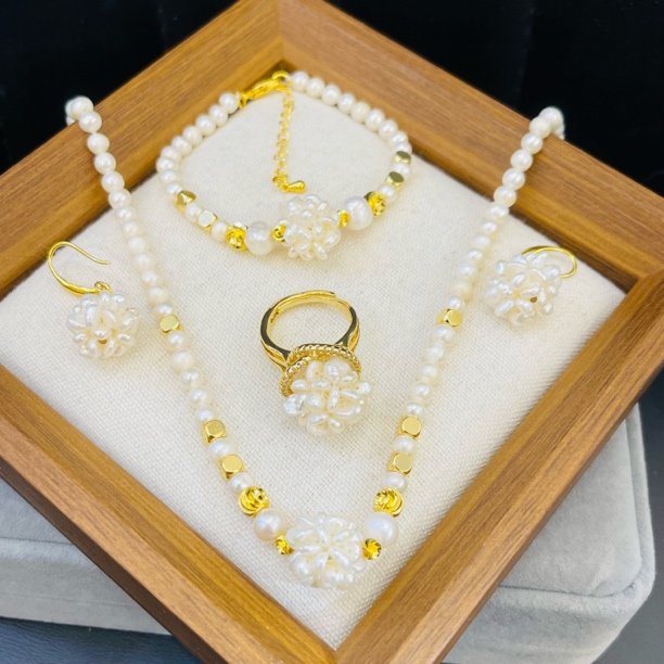 铜合金项链 新款个性时尚项链四件套71