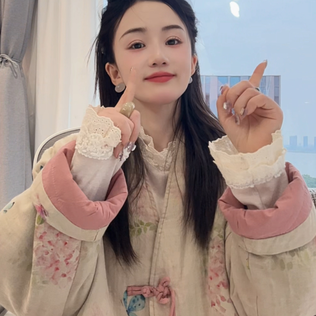 【长相思】6099 手工棉袄中式汉服茶服短外套！洋气！