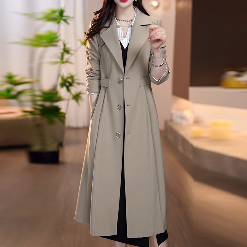 风衣中长款秋装女装外套2025新款气质春秋时尚高端修身显瘦大衣