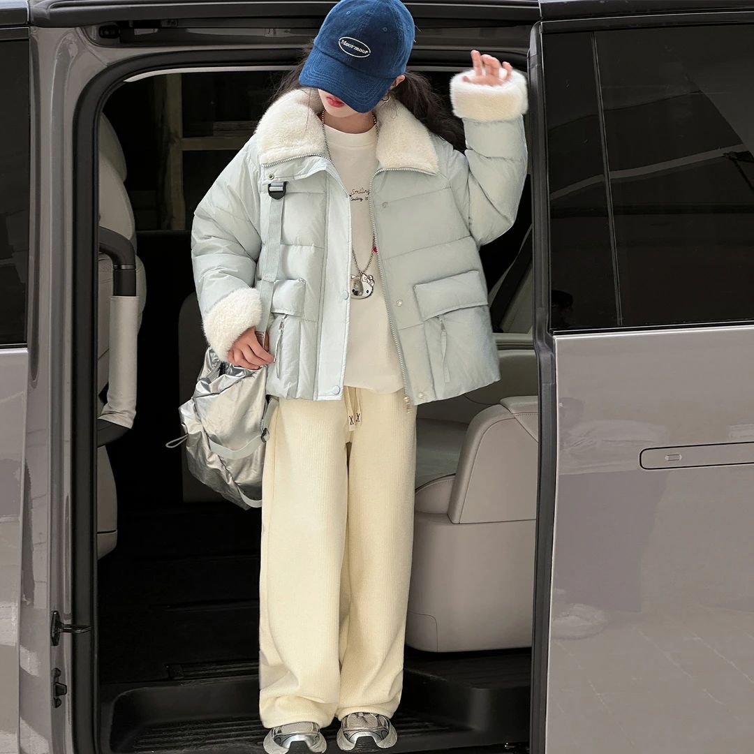 女童加棉外套冬季新款保暖加绒中大童休闲上衣童装冬装衣服潮棉衣