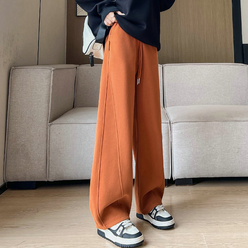 秋冬新款2025年百搭阔腿裤加绒加厚洋气香蕉裤杭州四季青女装批发