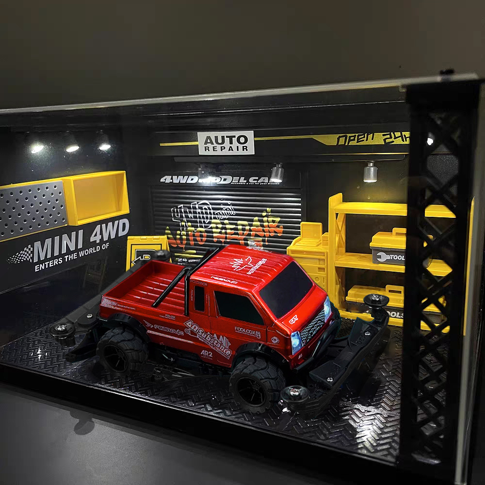 拼装四驱车赛车车模展模型收藏男孩玩具怀旧玩具童年回忆