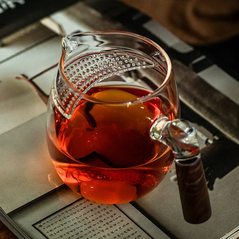 十载爱棠加厚款大容量公道杯纯手工分茶器家用耐热月牙茶水分离杯