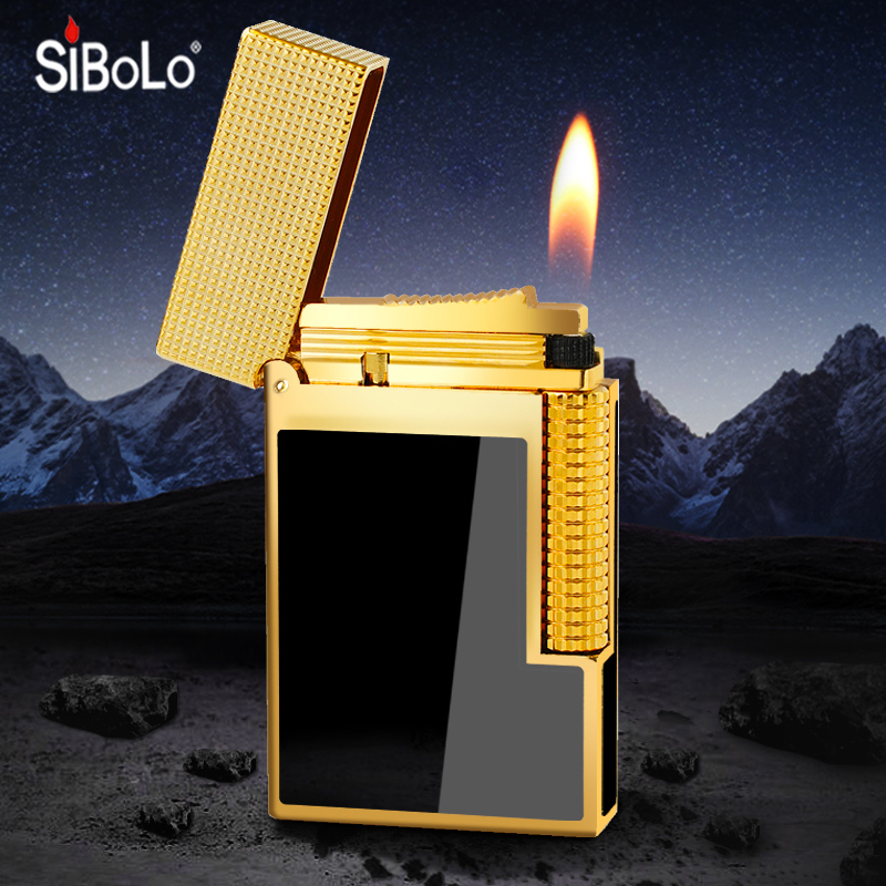 SiBoLo/仕保罗【黑骑士】经典充气朗声打火机品牌奢侈品商务男士
