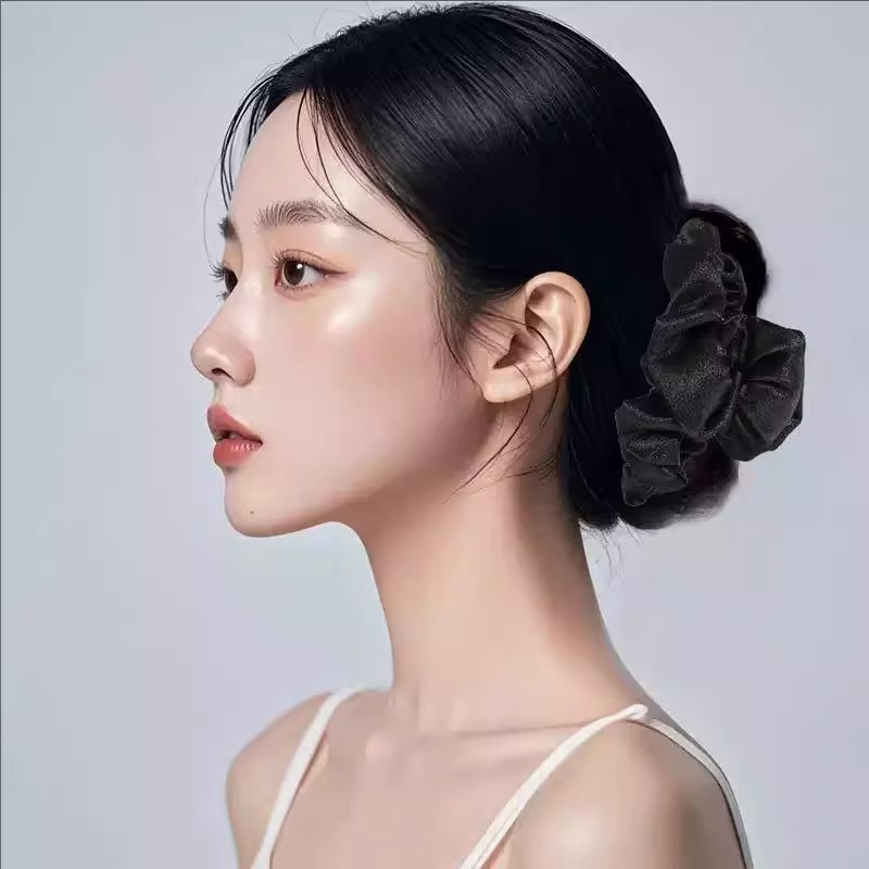 轻奢闪光褶皱小抓夹气质网红发夹女时尚百搭发卡复古法式头饰发饰