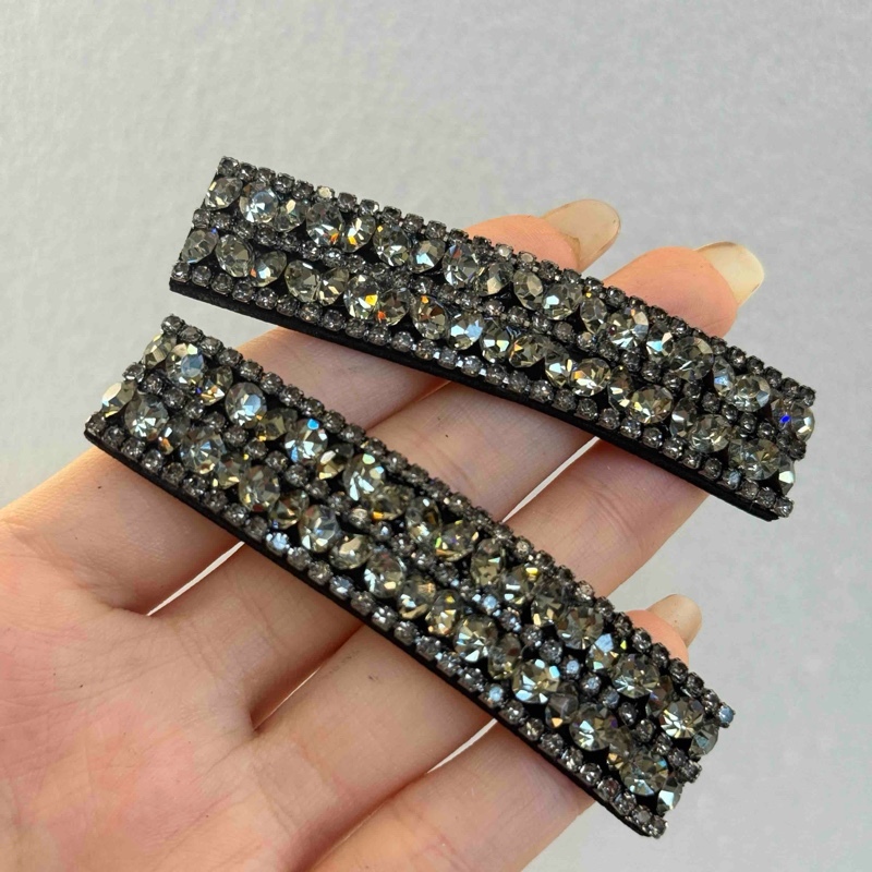 【小魏总珠宝】豪镶方形侧夹-7cm【一对】