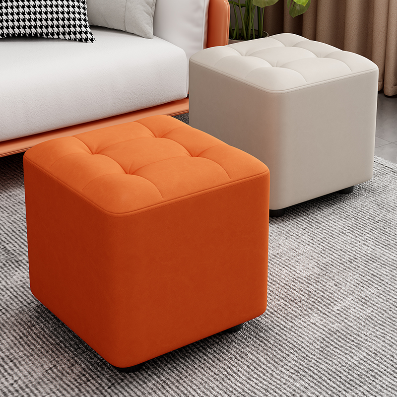 小凳子家用客厅矮凳轻奢高级感软包沙发凳结实耐用换鞋凳出租房用