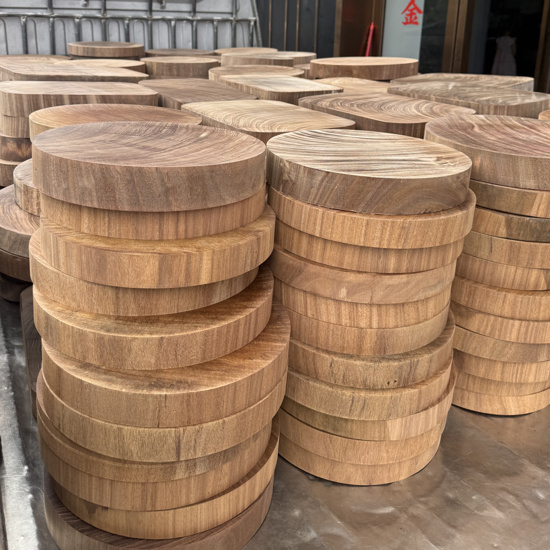 家用圆板36*4实木蚬木菜板砧板数量为单个