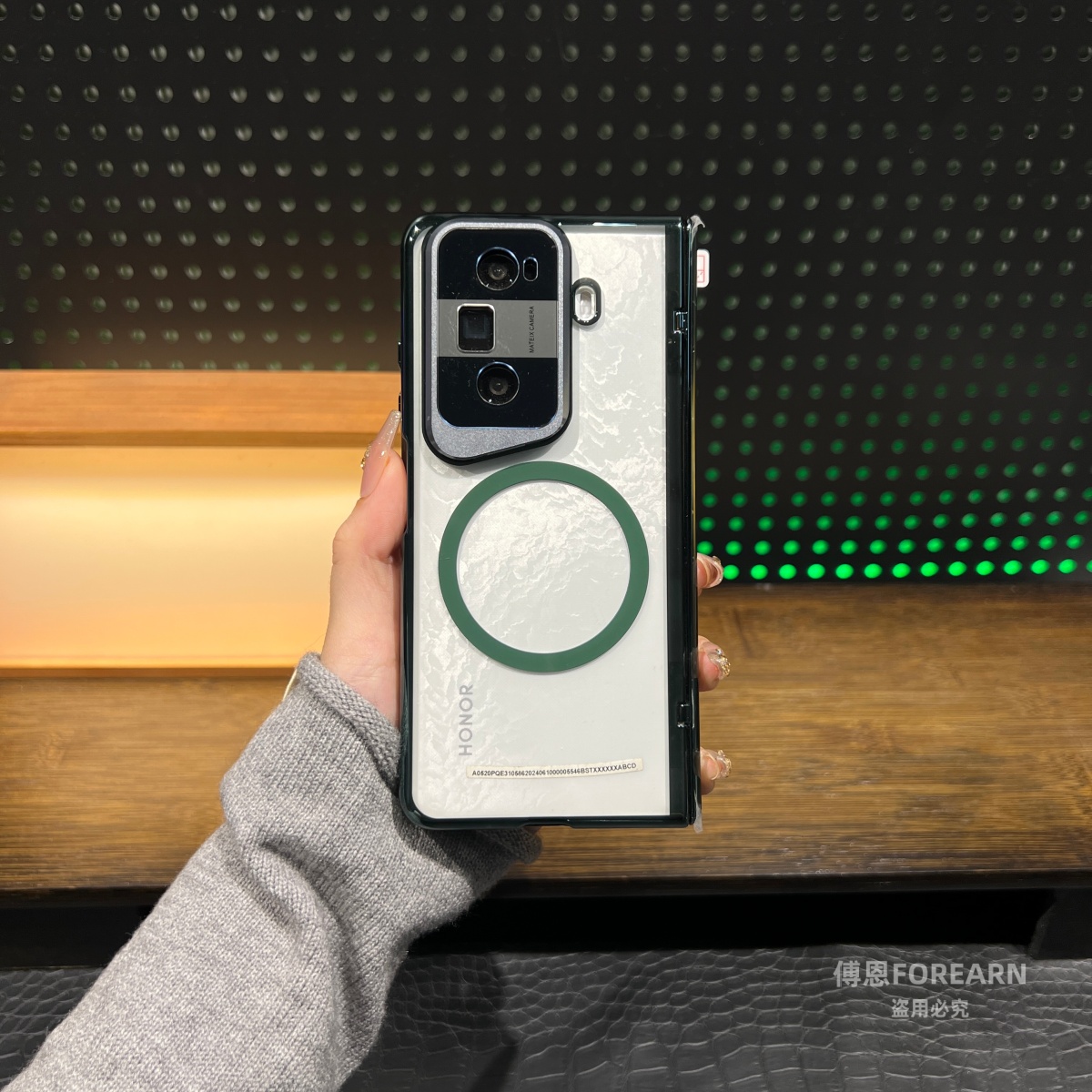 适用于荣耀magicvs3手机壳vs3折叠屏镜头支架保护套FLC-AN00磁吸