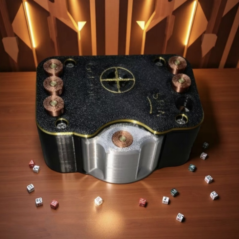 创意概率挑战轮盘3D打印俄罗斯旋转轮盘EDC解压玩具