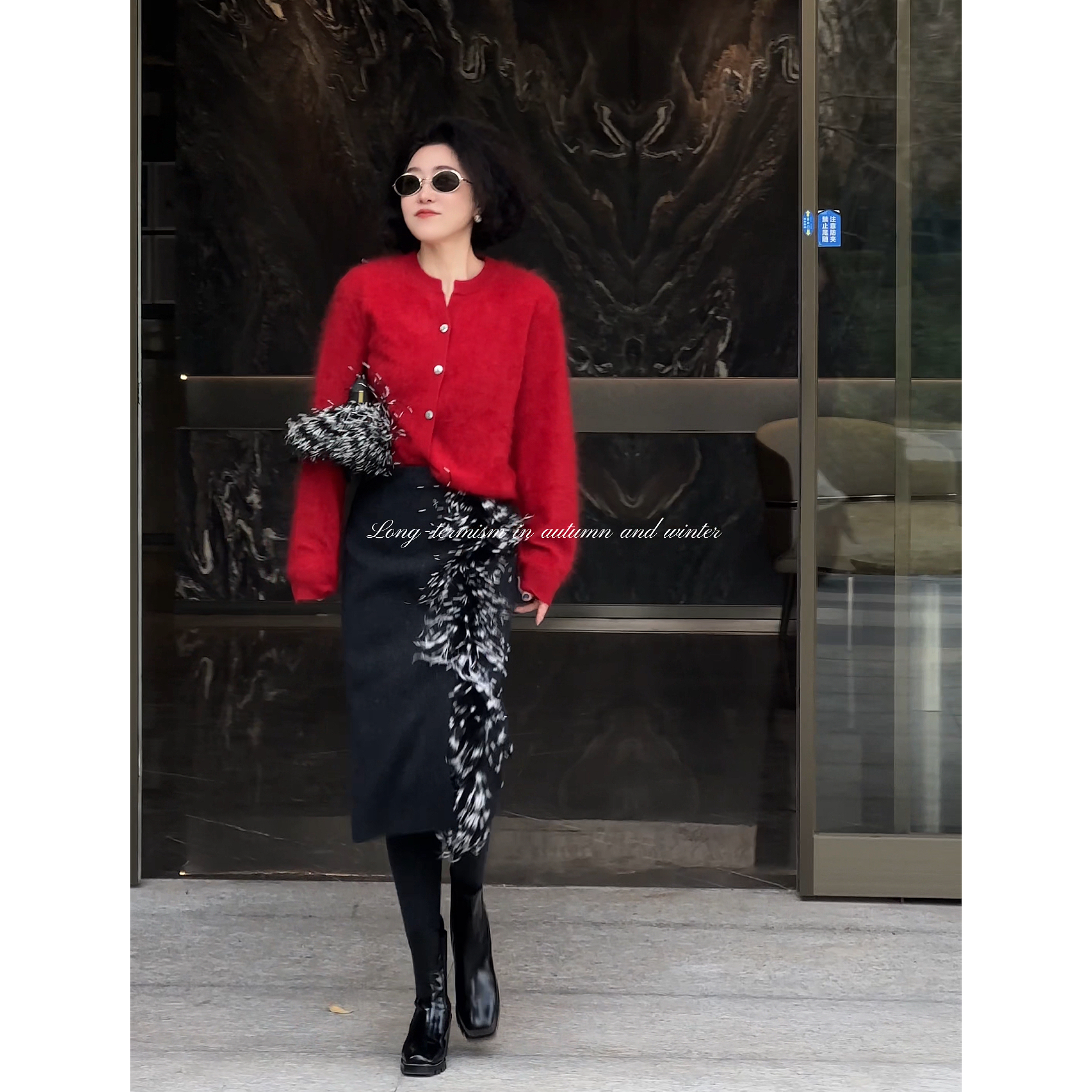 TheBay【半岛玫瑰】100%山羊绒拉绒软糯毛衣Bay2SDZR0501