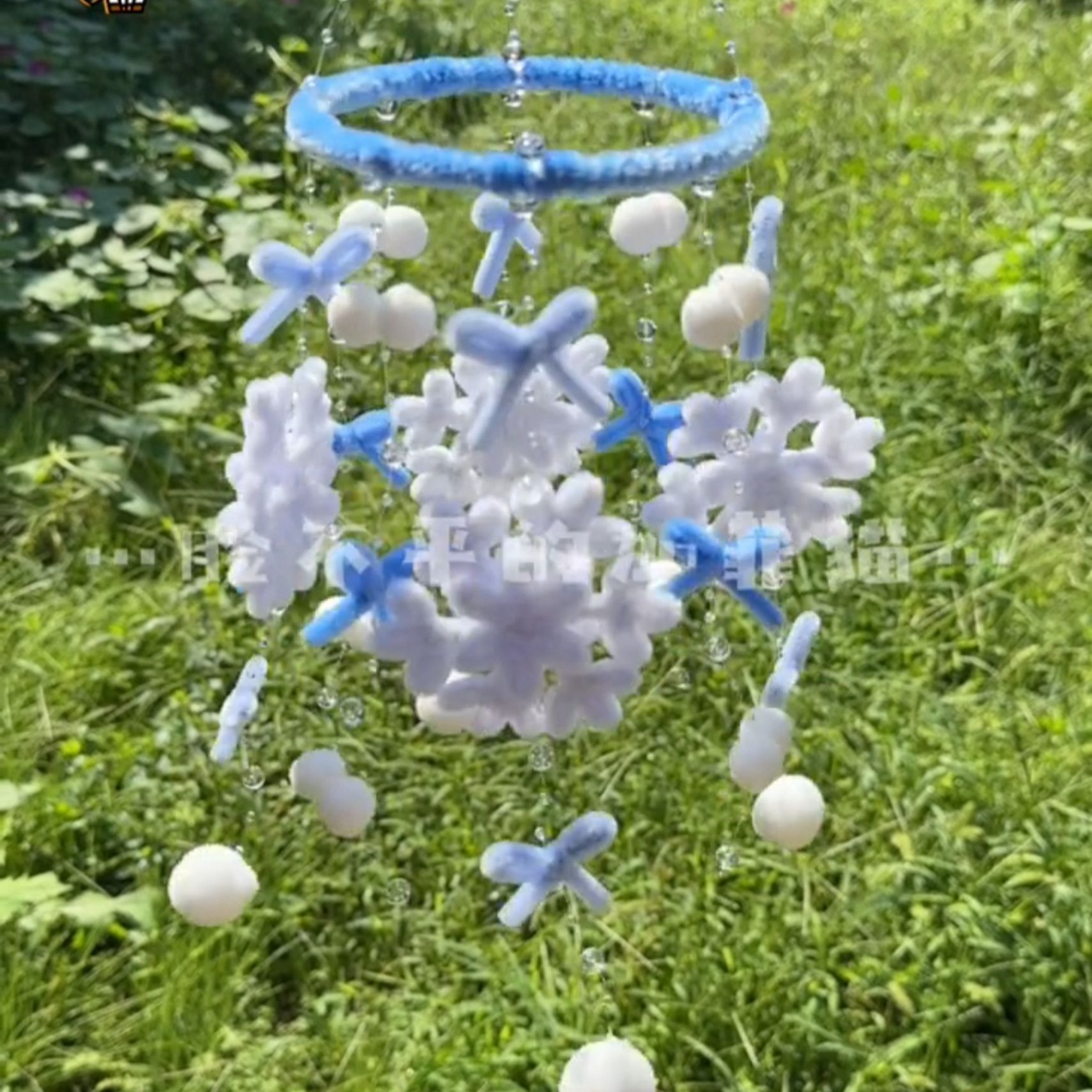 手工diy雪花扭扭棒风铃挂件材料包编织装饰品送情侣闺蜜礼物