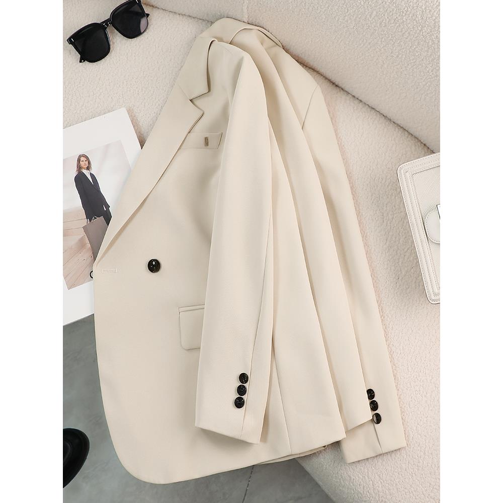 白色西装外套女2025秋季新款气质女神范休闲女士西服职场通勤工装