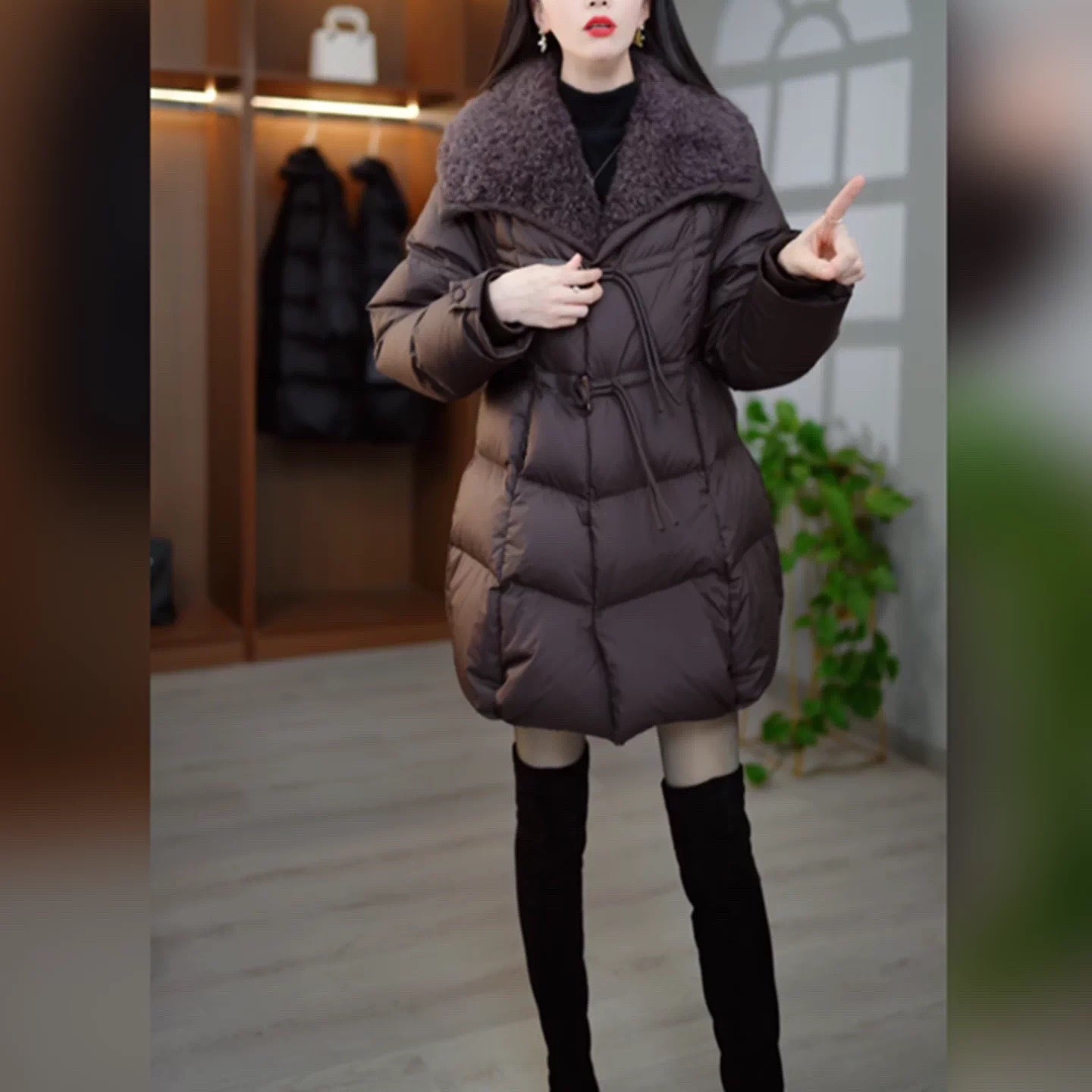 2025冬季新款优雅百搭修身减龄保暖白鸭绒羽绒服M-3XL