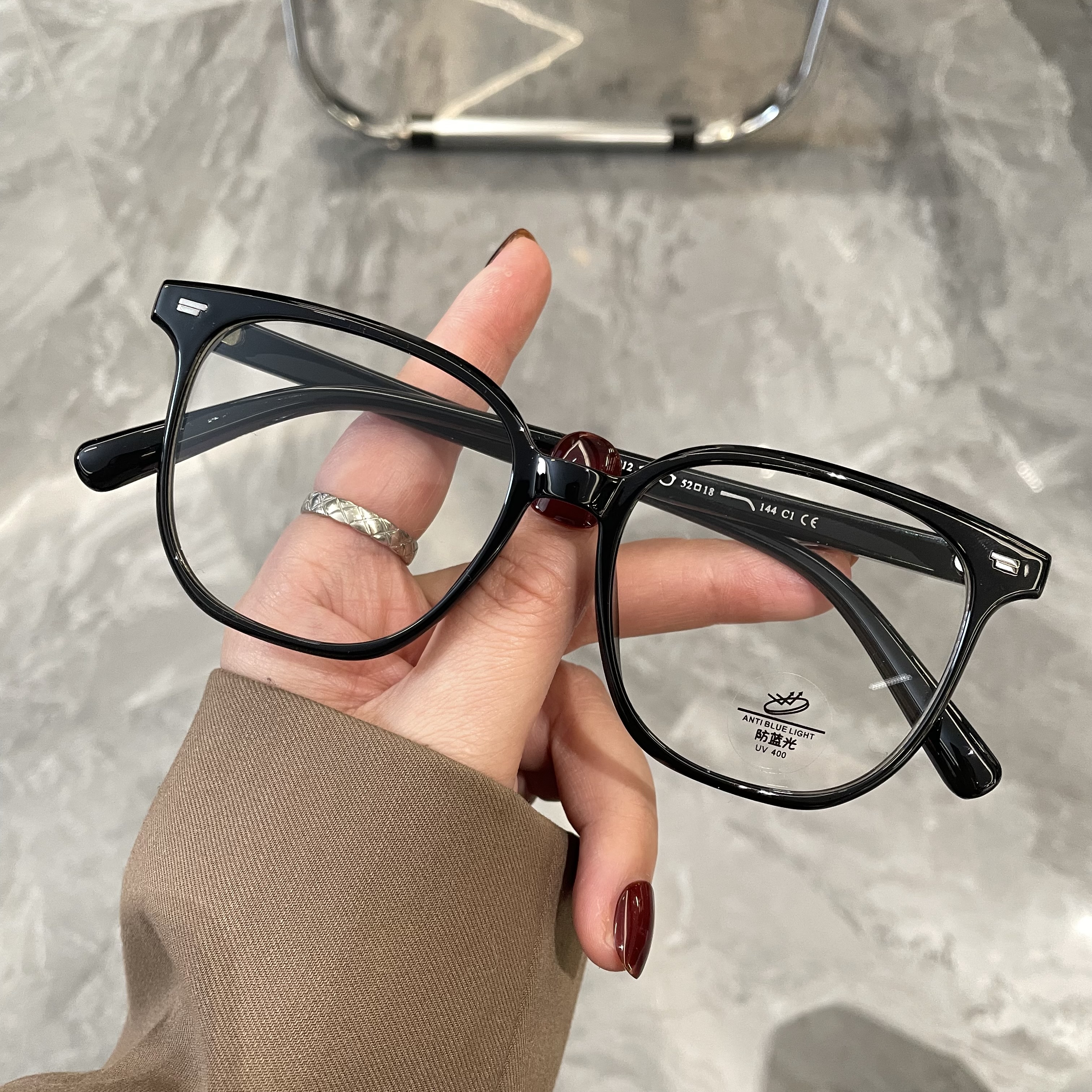 大框眼镜韩版眼镜框架近视男女显脸小防蓝光抗辐射素颜神器黑框潮