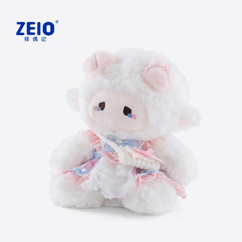 ZEIO择偶记泡芙小羊拍手摆动款毛绒玩偶娃娃毛绒玩具生日礼物女生