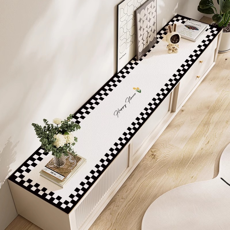 2025新款轻奢电视柜桌垫防水防油免洗鞋柜餐边柜玄关台面保护垫子