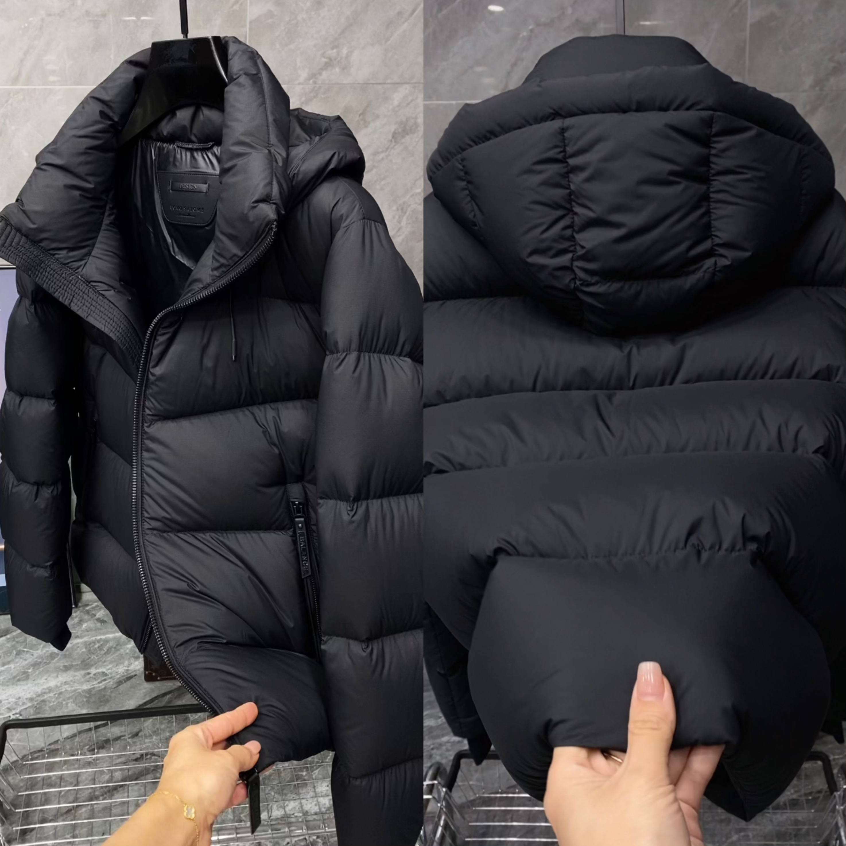 冬季新款男士轻奢时尚百搭高端保暖可拆卸帽羽绒服 9716