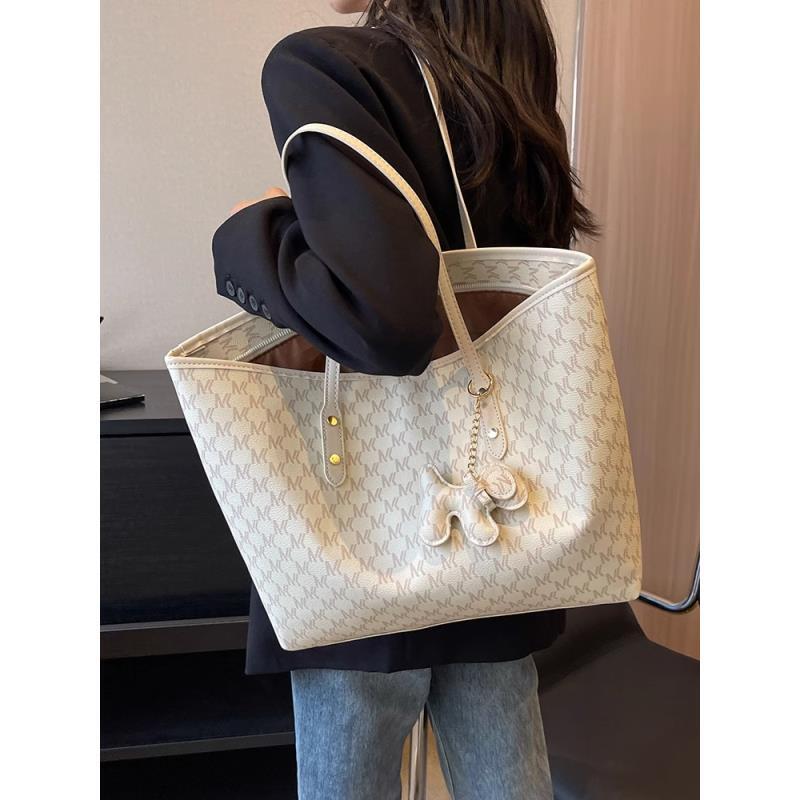 大容量包包女包2025新款百搭高级质感单肩包手提上课包通勤托特包