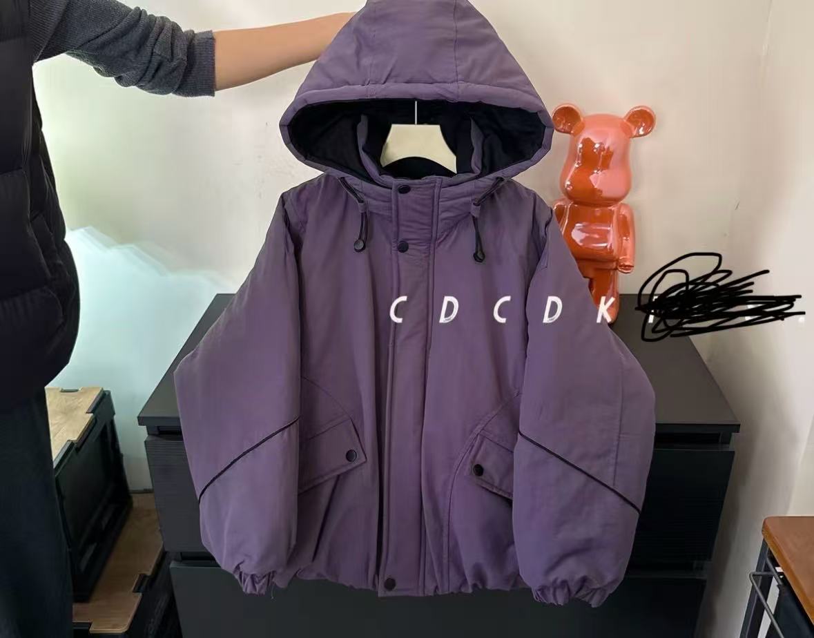 男童女童同款棉服2025冬季新款时尚百搭带领连帽女童休闲男童酷拽