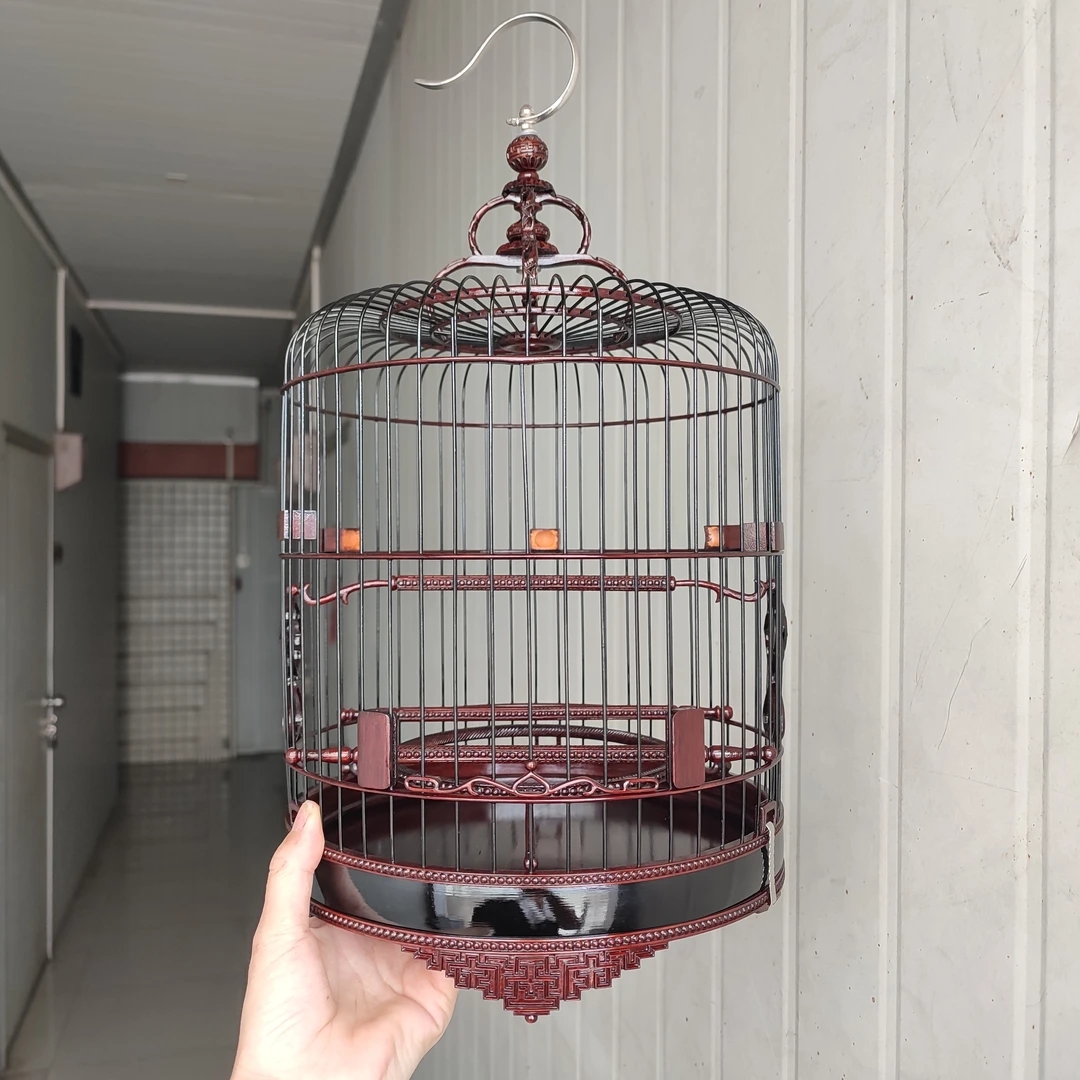 高档52/56枝24/26半加高黑枝生漆万字脚绣眼金青黑白清远鸟笼广笼