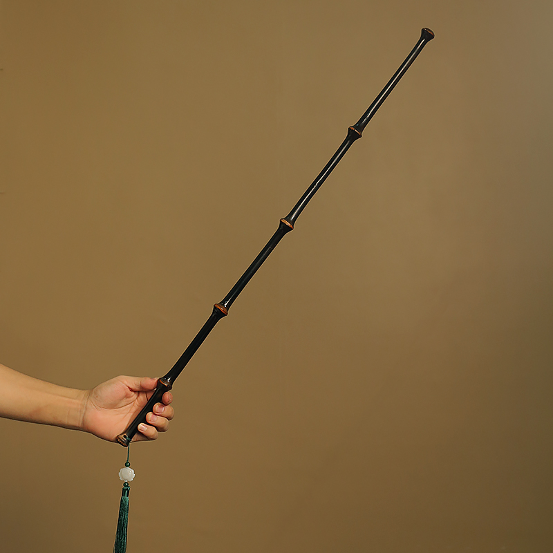 筇竹竹鞭竹根教师专用天然老料实心竹教鞭舞蹈杆手把件