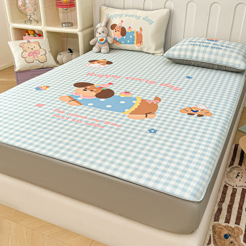 冰丝凉席床笠款卡通大阪三件套夏季加厚床罩床垫保护罩2025新款