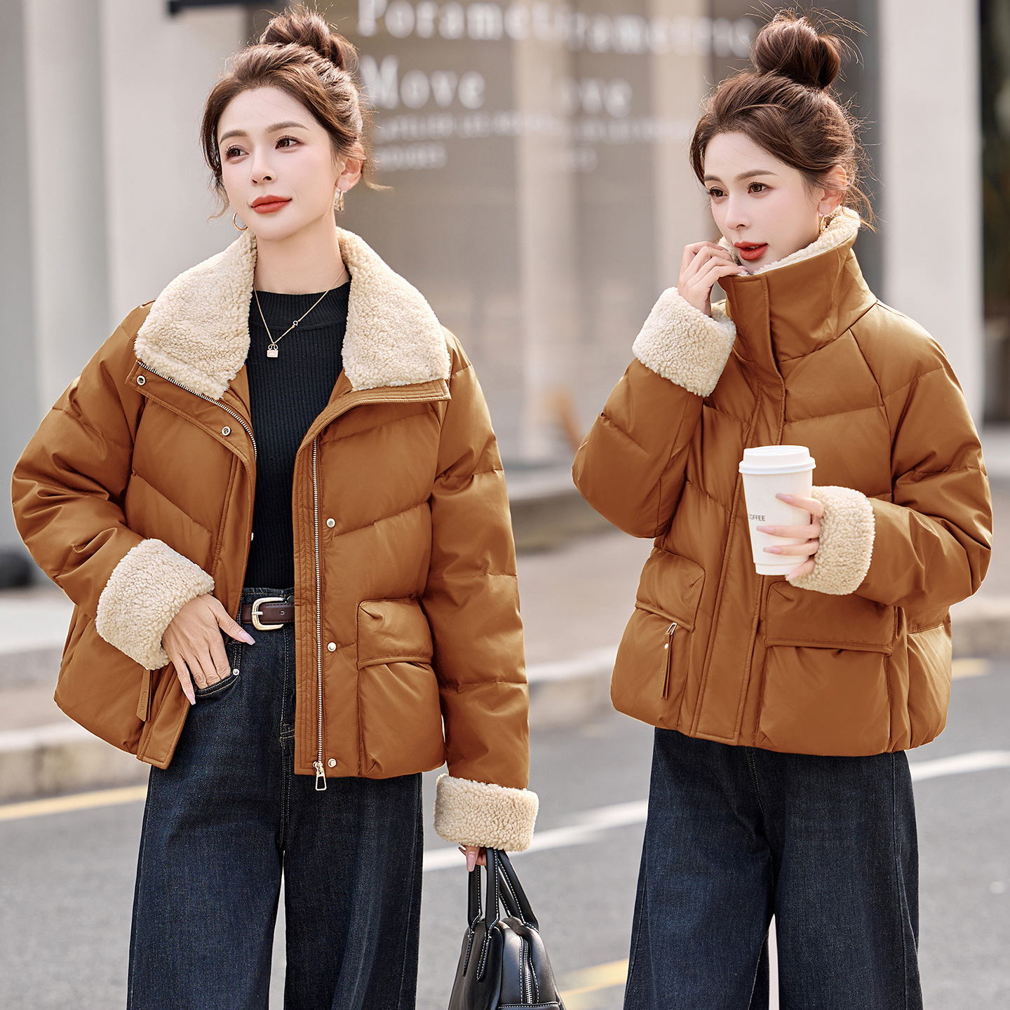 羽绒服女装2025年冬季冬天衣服新款白鸭绒百搭加厚保暖小个子外套